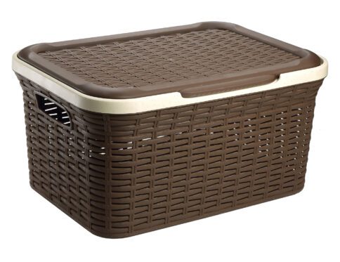 ΚΑΛΑΘΙ ΔΙΑΦΟΡΩΝ ΧΡΗΣΕΩΝ Μ-068 RATTAN ΟΡΘ. ΜΕ ΚΑΠΑΚΙ 27L 46x24x34cm