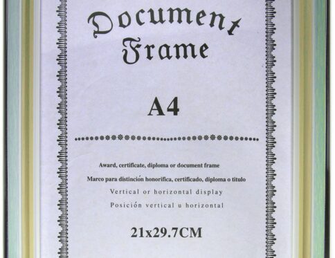 ΚΟΡΝΙΖΑ ΤΥΠΟΥ ΞΥΛΟ ΜΕ ΜΕΤΑΛΙΖΕ ΠΛΑΙΣΙΟ 20x30cm Α4 VC2029-6