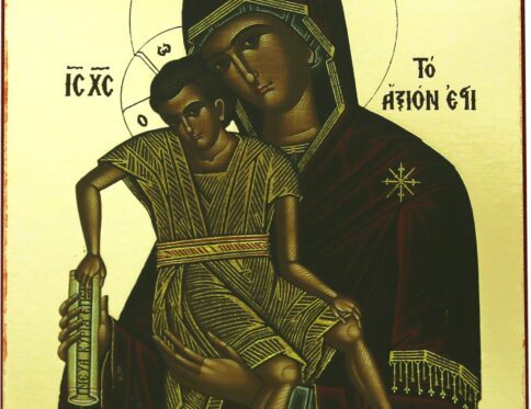 ΕΙΚΟΝΑ ΧΡΥΣΟΤΥΠΙΑ 7x10cm ΠΑΝΑΓΙΑ ΑΞΙΟΝ ΕΣΤΙ