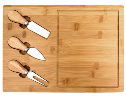 ΠΛΑΤΩ ΣΕΡΒΙΡΙΣΜΑΤΟΣ BAMBOO ΜΕ 3 ΑΞΕΣΟΥΑΡ ΤΥΡΙΟΥ 39x29cm VC2375