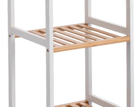 ΡΑΦΙΕΡΑ ΜΠΑΜΠΟΥ ΞΥΛΙΝΗ ΜΕ 3 ΡΑΦΙΑ WR5503-3 35x30x70cm VIOSARP