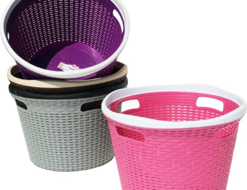 ΚΑΛΑΘΙ ΡΟΥΧΩΝ ΤΡ-7002 RATTAN ΣΤΡΟΓΓΥΛΟ VIOSARP 45x32cm