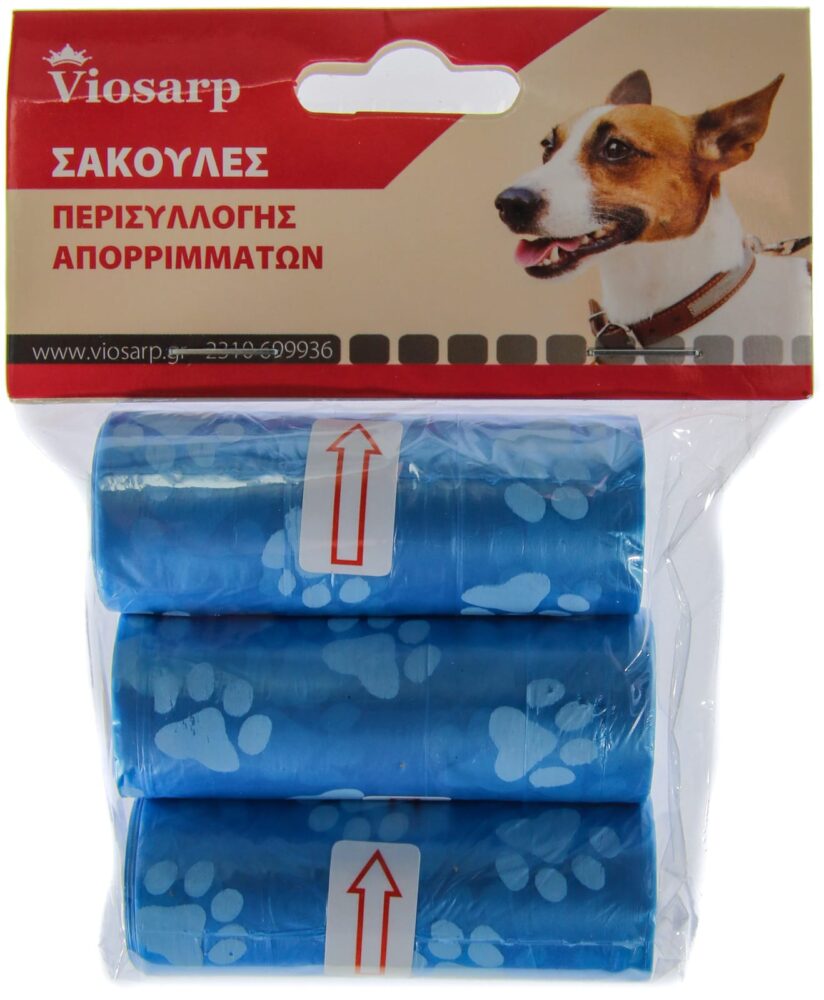 PET ΣΑΚΟΥΛΕΣ ΑΠΟΡΡΙΜΜΑΤΩΝ ΣΧΕΔΙΟ ΣΕΤ 3x 42 ΤΜΧ VC1756 VIOSARP
