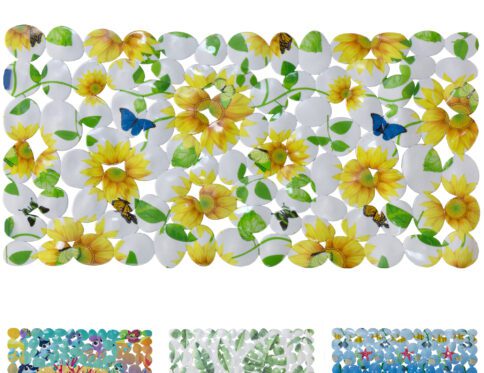 ΤΑΠΕΤΟ ΜΠΑΝΙΟΥ ΟΡΘΟΓΩΝΙΟ PEBBLE DESIGN VC080 70x40cm