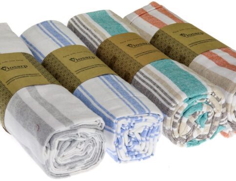 ΤΡΑΠΕΖΟΜΑΝΤΗΛΟ ΒΑΜΒΑΚΕΡΟ COTTON ΠΛΕΝΟΜΕΝΟ 130x170CM Νο29465