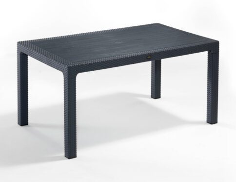 ΤΡΑΠΕΖΙ ΠΛΑΣΤΙΚΟ ΣΧΕΔΙΟ RATΤAN ΑΝΘΡΑΚΙ 70x120cm