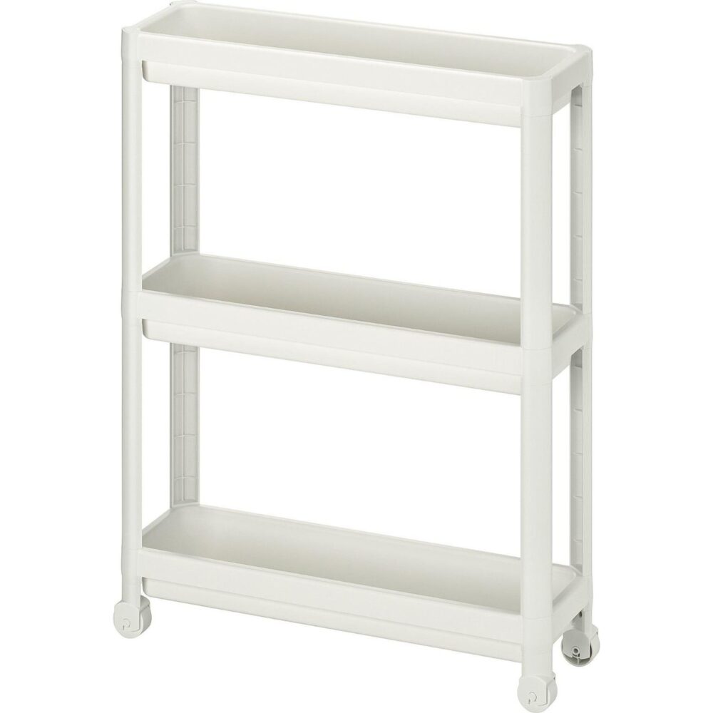 ΤΡΟΛΕΥ SLIM 3 ΘΕΣΕΩΝ ΛΕΥΚΟ ΜΕ ΡΟΔΕΣ No153.OMS.VSK1 71x54x18cmVIOSARP