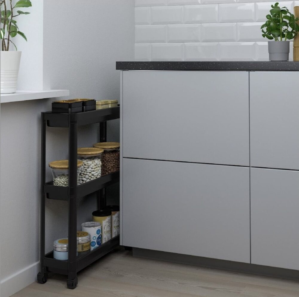 ΤΡΟΛΕΥ SLIM 3 ΘΕΣΕΩΝ ΛΕΥΚΟ ΜΕ ΡΟΔΕΣ No153.OMS.VSK1 71x54x18cmVIOSARP - Image 4
